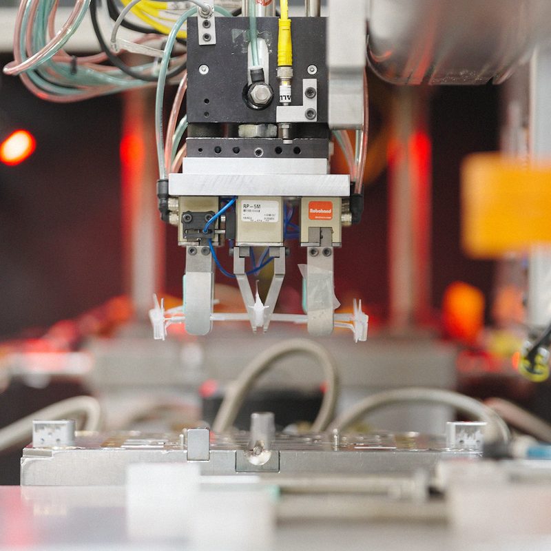 Medical manufacturing equipment at work, from the Forj Medical project imagery